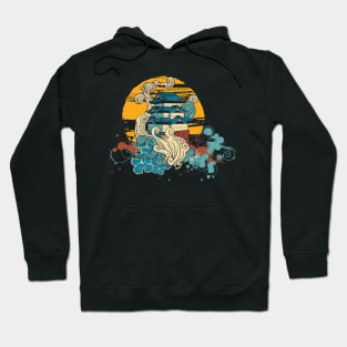 Japanese house by the sea Hoodie